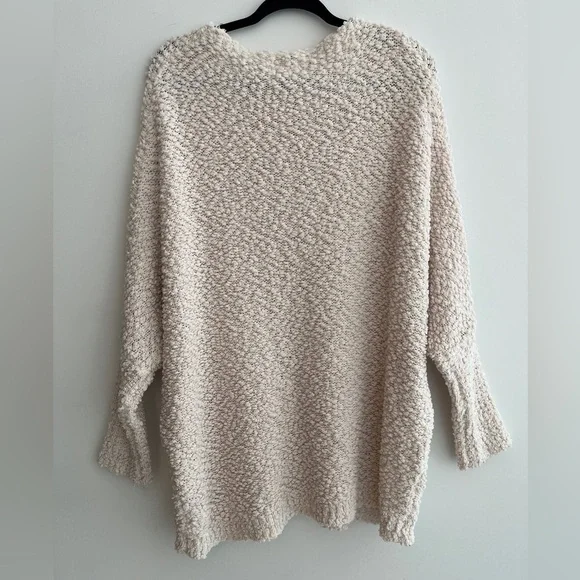 UMGEE Boucle Knit Pullover Sweater Oversize Relaxed Fit Casual Loungewear - Picture 4 of 13